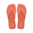Chinelo havaianas slim square logo pop up rosa clay