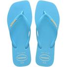 Chinelo Havaianas Slim Square Logo Popup Fc Feminino