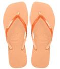 Chinelo Havaianas Slim Square Sparkle Glitter Tira e Lateral Sandália Feminina Presente