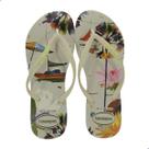 Chinelo Havaianas Slim Summer Bliss Bege Palha