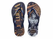 Chinelo Havaianas Slim Warner Classics Marinho Conforto -
