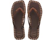 chinelo Havaianas Square glitter contour