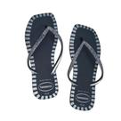 Chinelo Havaianas Square Glitter Contr Feminino Original Con Cor:GrafiteTamanho:35/36Gênero:Feminino