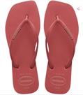 Chinelo Havaianas Square Logo Pop Up Bico Quadrado Feminino
