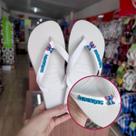 Chinelo Havaianas Top Com Stitch Azul e Logo na Tira Feminino