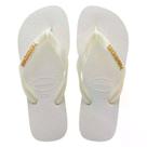 Chinelo Havaianas Top Logo Metallic - Branco - 3738