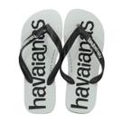 Chinelo Havaianas Top Logomania II Branco/Preto