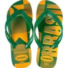Chinelo Havaianas Vai Brasil Amarelo Pop Tamanho:43/44Cor:Amarelo