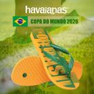 Chinelo Havaianas Vai Brasil Original Edição Limitada Copa Cor:AmareloTamanho:39.40