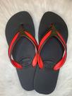 Chinelo Hawaii Preto com Vermelho Champion