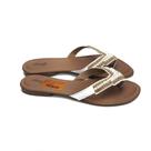 Chinelo hidabella sintético pérolas branco tam 36 Chinelo hidabella sintético pérolas branco tam 36