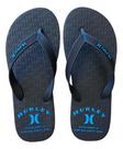 Chinelo Hurley Xilo Fish Original Hu0075 Preto E Preto/azul