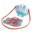 Chinelo Infantil Crical Guarujá + Bolsa Concha Praia Piscina Conforto Estilo