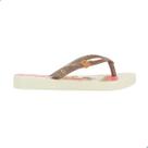 Chinelo Infantil de Menina Ipanema Hype Bege/Marrom com Glitter