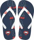 Chinelo Infantil Ecko Unltd Juvenil Unissex Off White / Azul Marinho