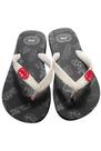 Chinelo Infantil Ecko UnltdJuvenil Off White Preto Original