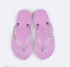 Chinelo Infantil Feminino Pampili Love em PVC cor Lilás 460.058