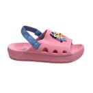 Chinelo infantil grendene bluey wavy baby rosa com elástico 23460b -