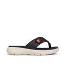 Chinelo Infantil Juvenil Menino Kidy Fly Casual Leve Confortável Anatômico Antiderrapante Preto Bege -