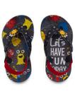 Chinelo Infantil Klin Acqua Print Marinho/Vermelho