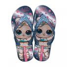 Chinelo infantil lol surprise shine i - azul/azul metálico