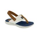 Chinelo Infantil Masculino Elástico Branco Off Caramelo Molekinho 2135.658