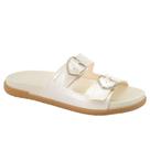 Chinelo infantil menina weekend 371 off white fivela klin