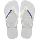 Chinelo Infantil Menino Havaianas Brasil Logo Branco