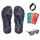 Chinelo Infantil Menino Personagem Game Barato Leve Confortável Casual