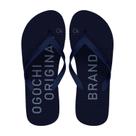 Chinelo Infantil Menino Preto c/Listras E Escrita OG Ogochi