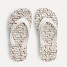 Chinelo Infantil Menino Reserva Mini Branco e Vermelho Novo