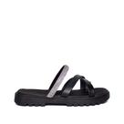 Chinelo Infantil Molekinha Flatform com Strass Preto