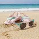 Chinelo Infantil Rosa Acqua Print Com Óculos De Sol Klin