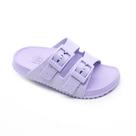 Chinelo Infantil Slide Fivelas Fibras Naturais Lilás- Plugt