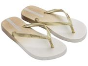 Chinelo Ipanema Blush feminino metalizado 26580 Dourado