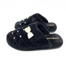 Chinelo Katurê Pantufa em Fleece com Pérola Feminina