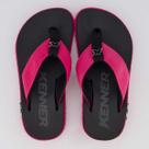 Chinelo Kenner Kivah Feminino Preto e Rosa