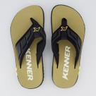 Chinelo Kenner Kivah Full Force Preto e Bege