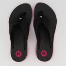 Chinelo Kenner Kyra Pro Comfy Feminino Preto e Rosa