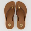 Chinelo Kenner Kyra Slim Feminino Marrom