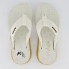 Chinelo Kenner Rakka de Saturno Feminino Off White e Dourado