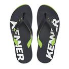 Chinelo kenner red preto/verde dnn-08