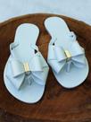 Chinelo laço duplo feminino moda praia verão