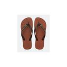 Chinelo Logo Bandeira do Brasil Havaianas 022330 Cor:MarromTamanho:38