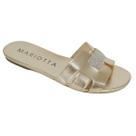 Chinelo Mariotta Slide Feminino Metalizada Brilho 20695-07