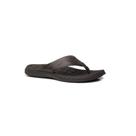 Chinelo Masc Pegada Couro Anilina Marrom Cravo 131221-02