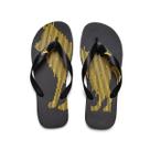 Chinelo Masculino Acostamento Flip Flop Correia Larga Cor:PretoTamanho:39/40