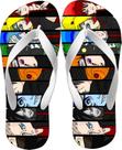 Chinelo Masculino Akatsuki Personagens Anime Estiloso Macio e Confortável