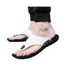 Chinelo Masculino Antiderrapante Marrom Para Verão, Sandália Confortável Para Praia, Calçado De