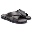 Chinelo Masculino Antistress de Couro Sola de Borracha Leve do 37 ao 46